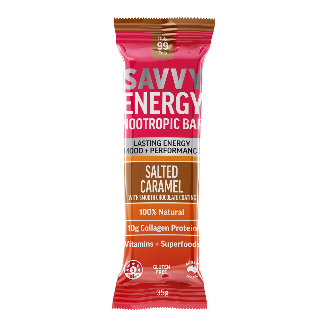 ENERGY+ Nootropics Collagen Protein Bar - Salted Caramel