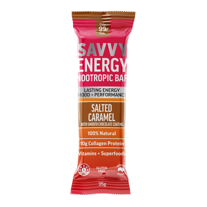 ENERGY+ Nootropics Collagen Protein Bar - Salted Caramel