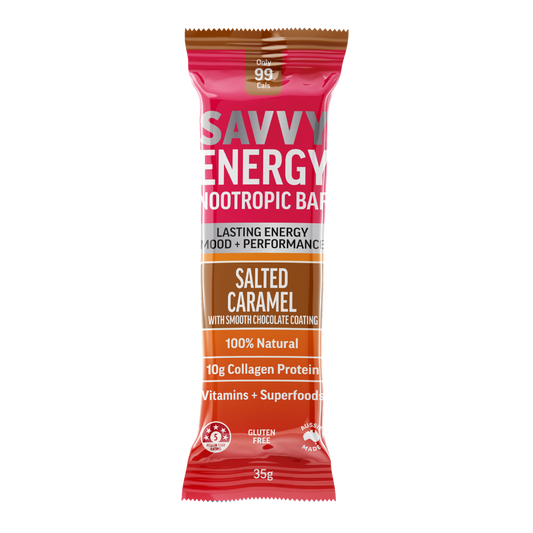 ENERGY+ Nootropics Collagen Protein Bar - Salted Caramel