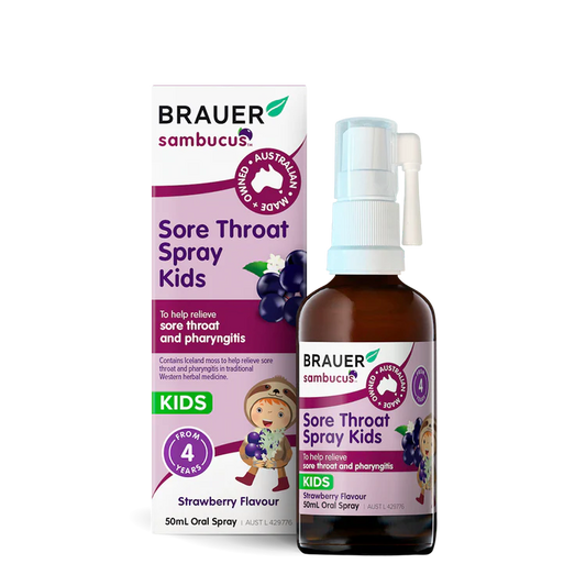 Sambucus Kids Sore Throat Spray - Strawberry