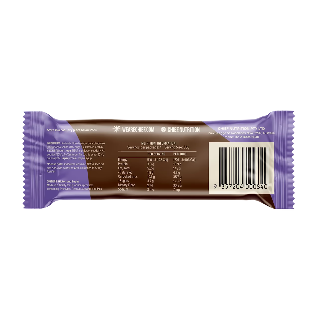 Thankful Bars - Choc Chia