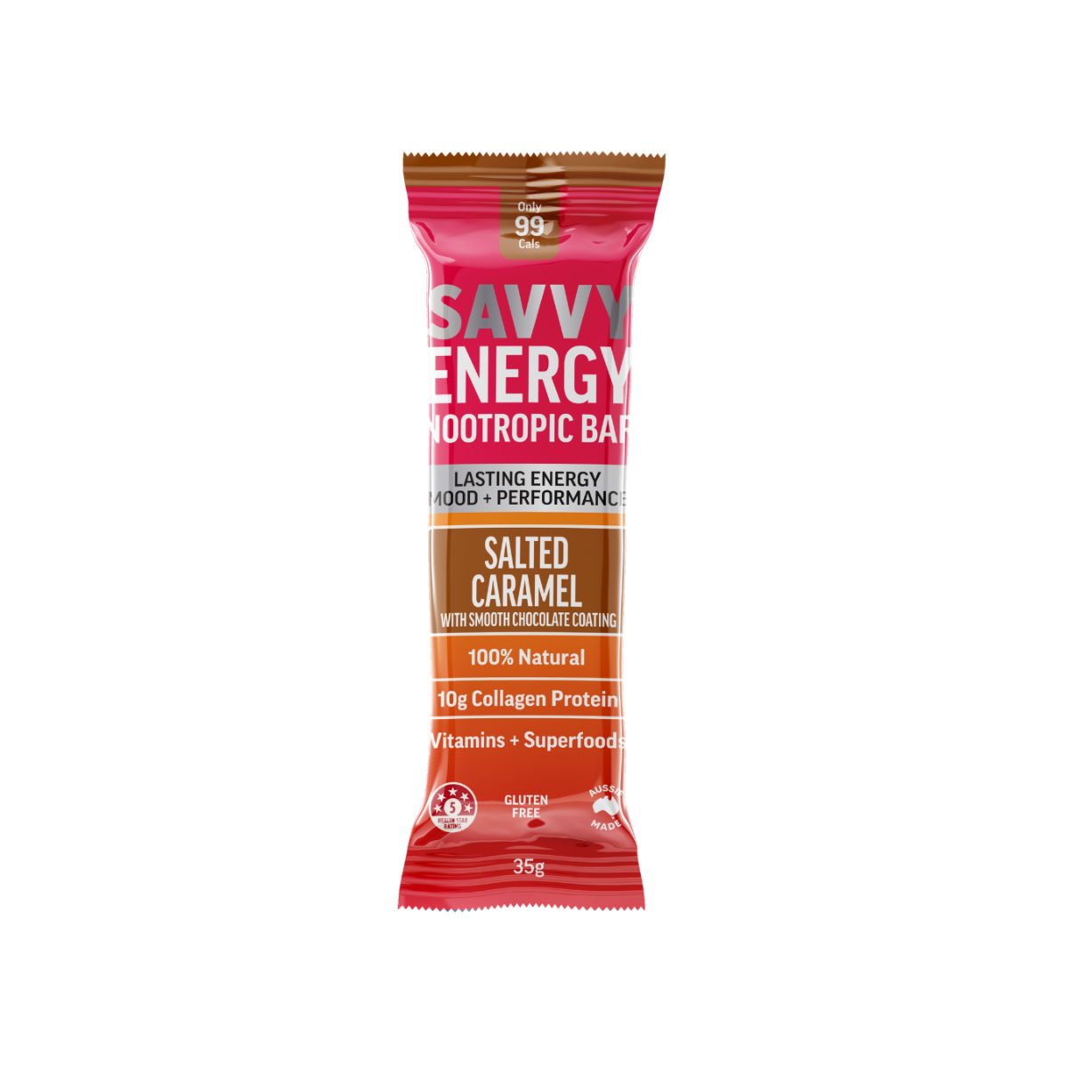 ENERGY+ Nootropics Collagen Protein Bar - Salted Caramel