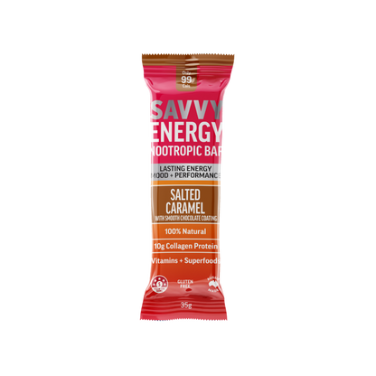 ENERGY+ Nootropics Collagen Protein Bar - Salted Caramel