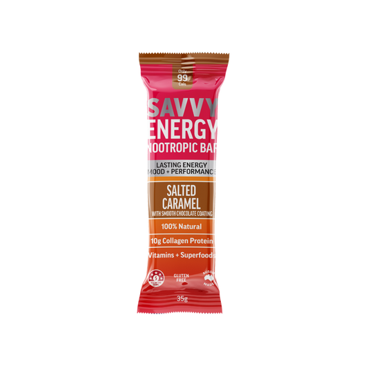 ENERGY+ Nootropics Collagen Protein Bar - Salted Caramel