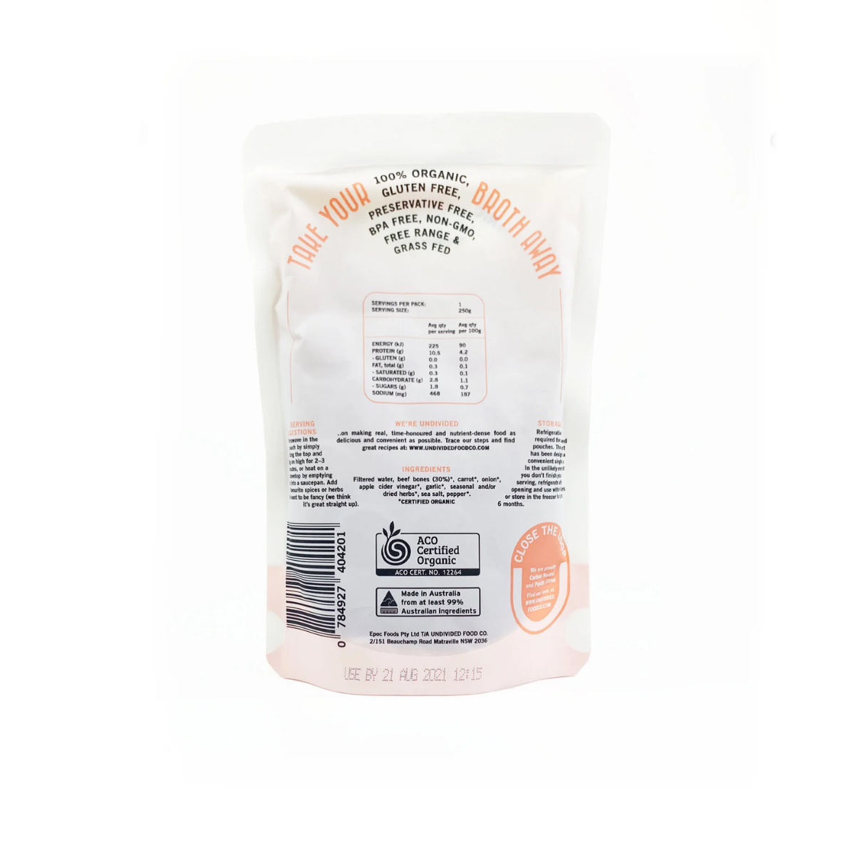 Good Bones - Beef Bone Broth 100% Organic