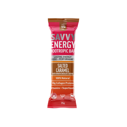 ENERGY+ Nootropics Collagen Protein Bar - Salted Caramel