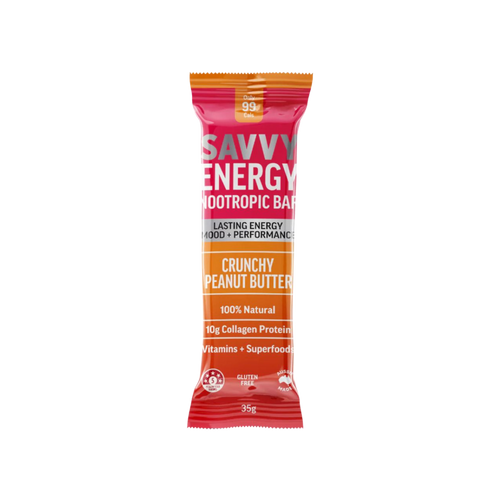 ENERGY+ Nootropics Collagen Protein Bar - Crunchy Peanut Butter