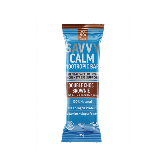 CALM+ Nootropics Collagen Protein Bar - Double Choc Brownie
