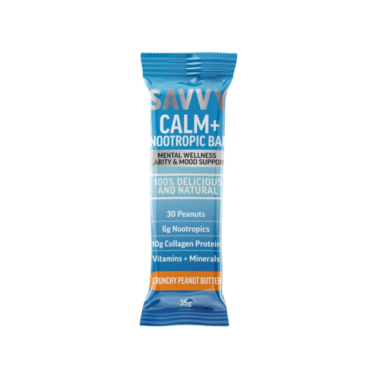 CALM+ Nootropics Collagen Protein Bar - Crunchy Peanut Butter