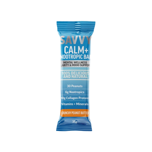 CALM+ Nootropics Collagen Protein Bar - Crunchy Peanut Butter