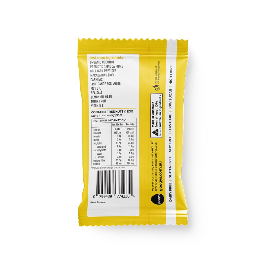 Good Fat Collagen Bar - Macadamia & Lemon