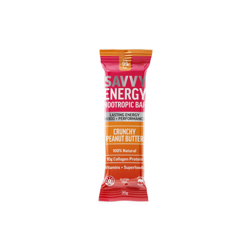 ENERGY+ Nootropics Collagen Protein Bar - Crunchy Peanut Butter