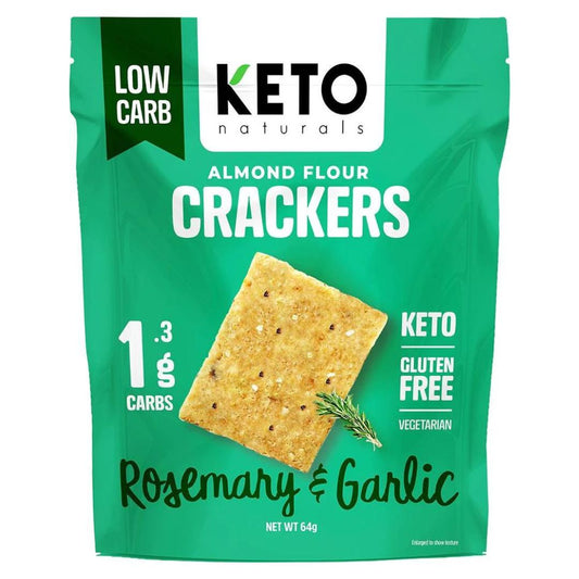 Rosemary & Garlic Almond Flour Crackers