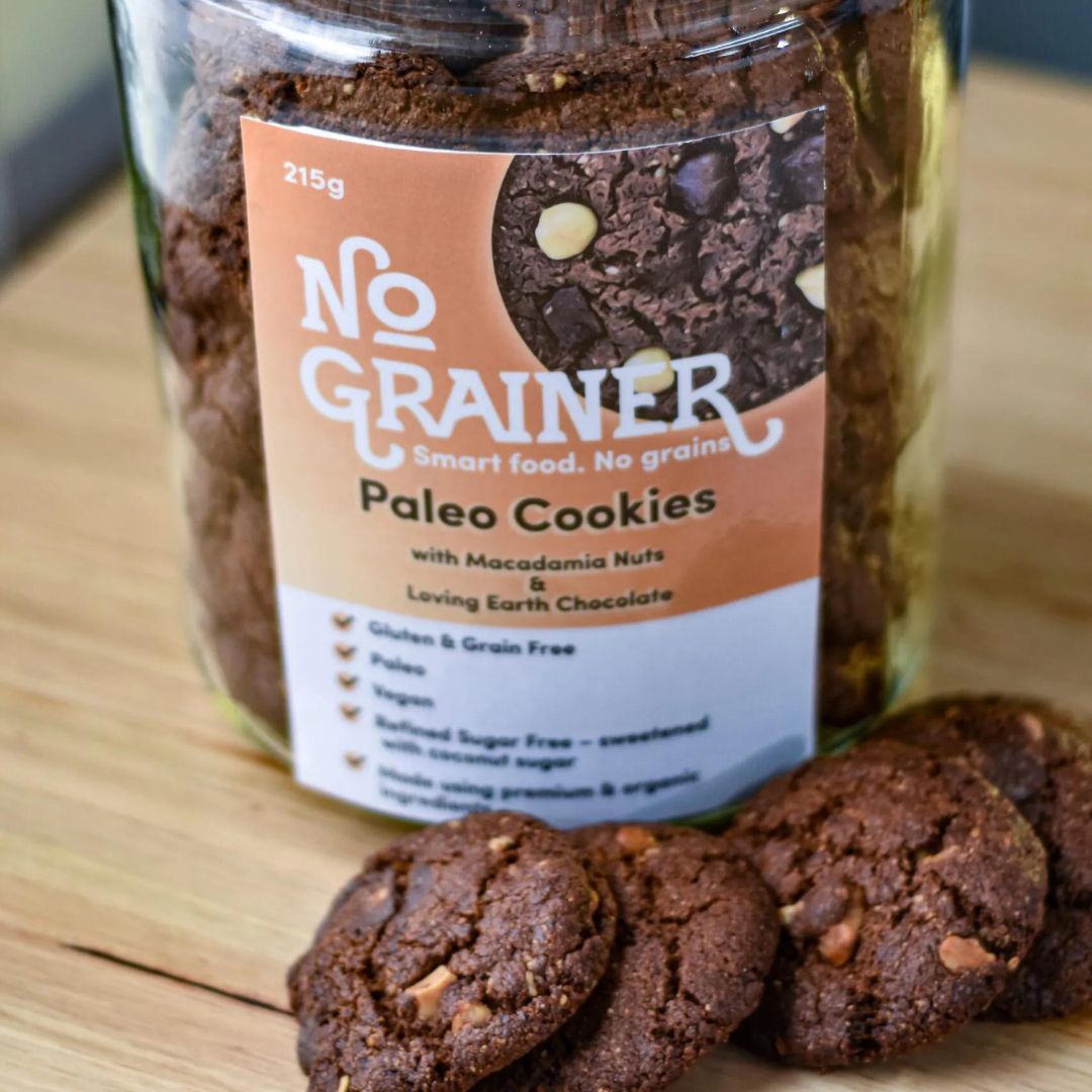 Paleo Cookies with Macadamia Nuts & Chocolate