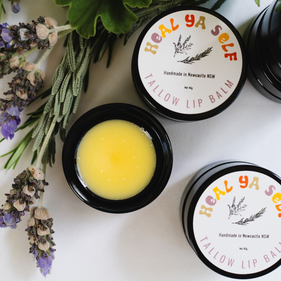 Tallow Lip Balm - Rosemary, Geranium & Lavender