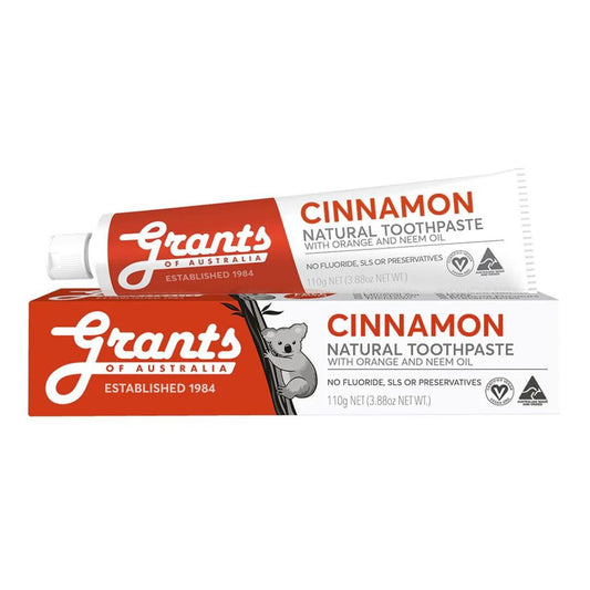 Natural Toothpaste - Cinnamon with Orange and Neem Oil (Fluoride Free)