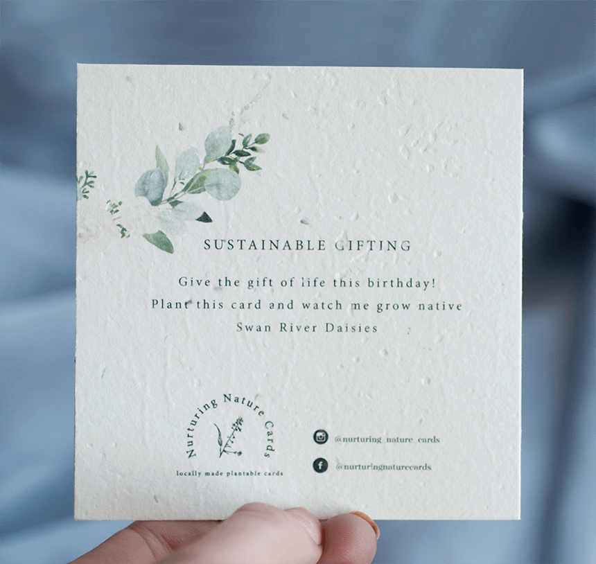 Eliza – Alles Gute zum Geburtstag! Pflanzbare Grußkarte