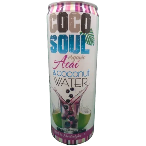 Coco Soul Organic Acai and Coconut Water 355mL