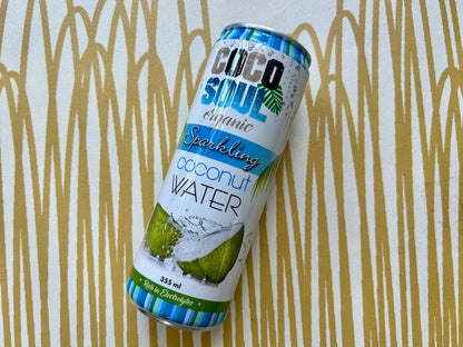 Coco Soul Organic Sparkling Coconut Water 355mL lifestyle