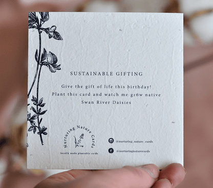 Flora Happy Birthday Plantable Greeting Card
