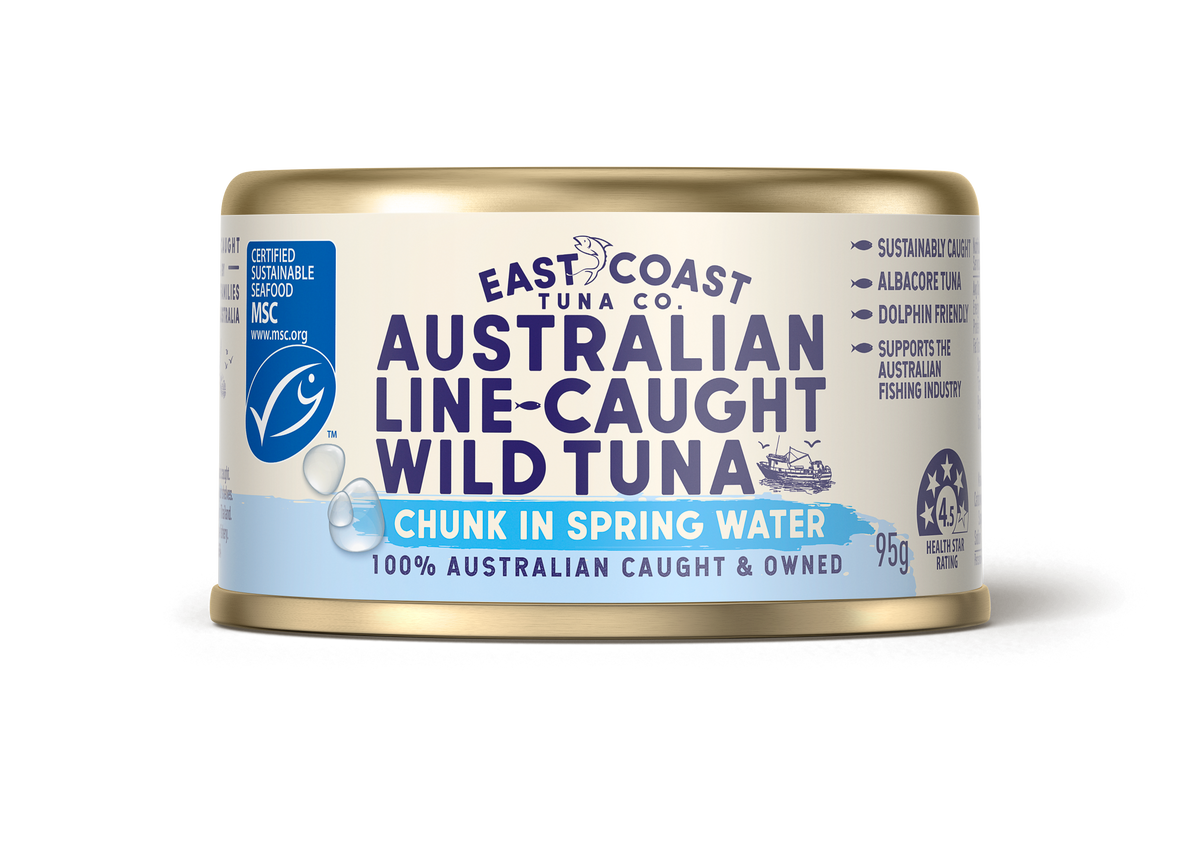 East Coast Tuna Co Australian Line-Caught Tuna in Spring Water 95g