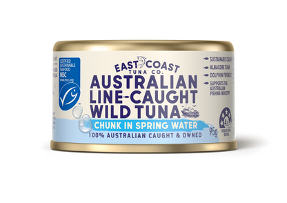 East Coast Tuna Co Australian Line-Caught Tuna in Spring Water 95g