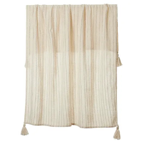 SOLANGE COTTON THROW 125X150CM NATURAL