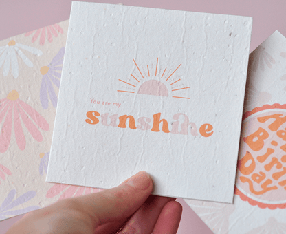 You Are My Sunshine Plantable Greeting Card
