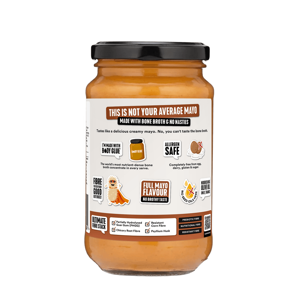 Gevity Great Guts Mayo Smokey BBQ jar new information label