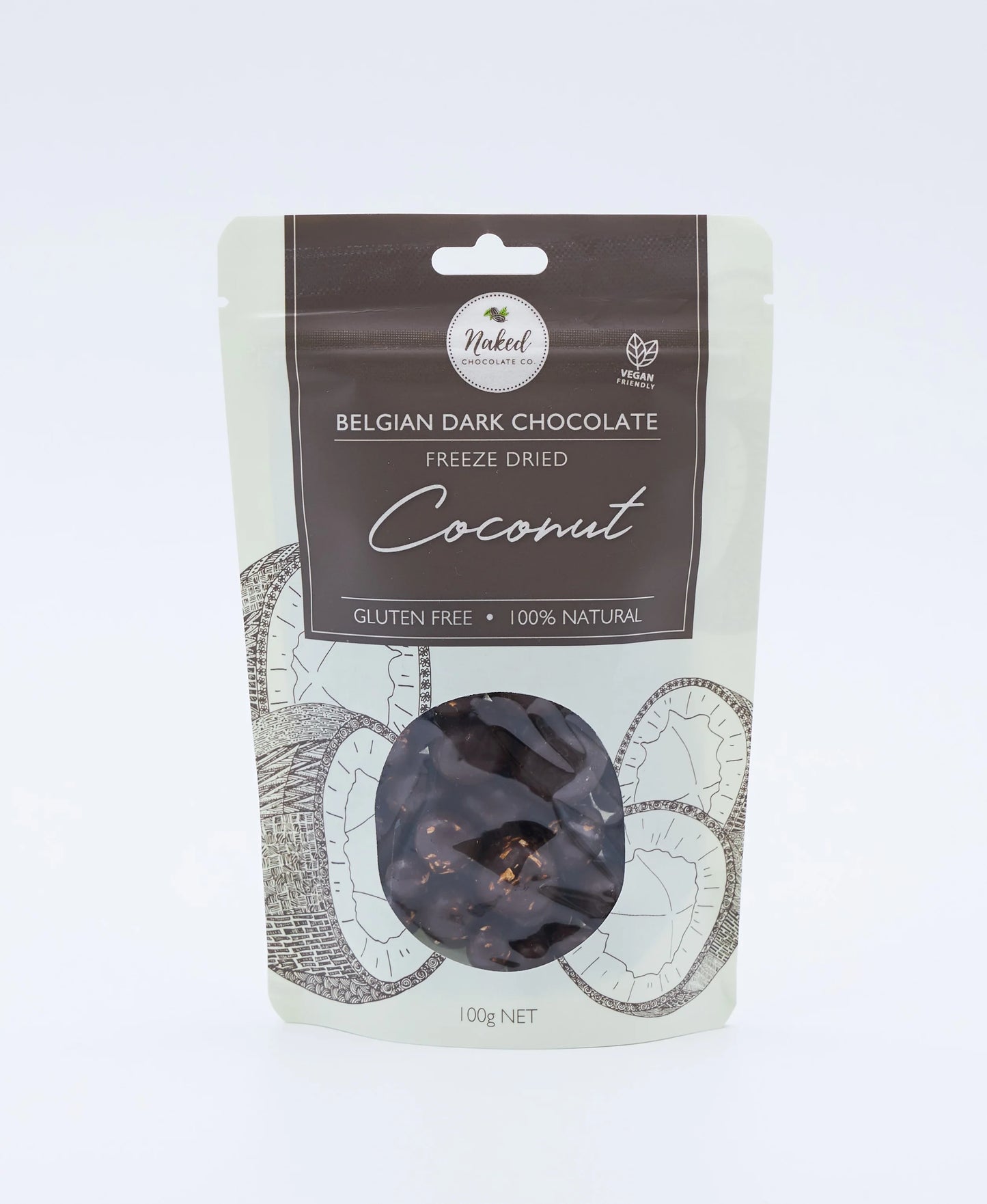 Dark Chocolate Freeze Dried Coconut