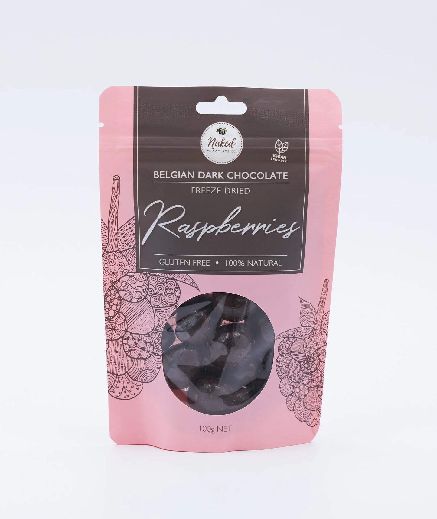 Dark Chocolate Freeze Dried Raspberries