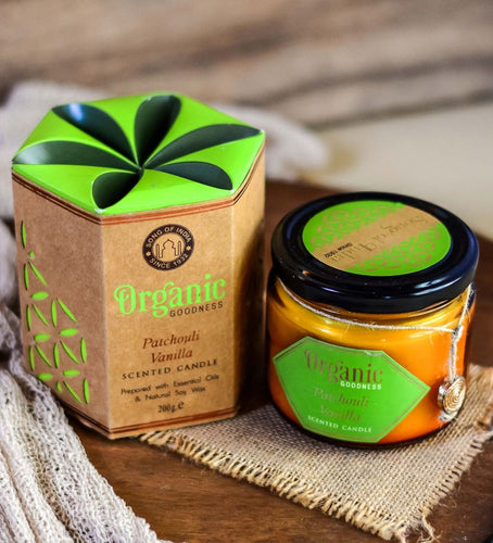 Natural Soy Wax Candle - Patchouli Vanilla