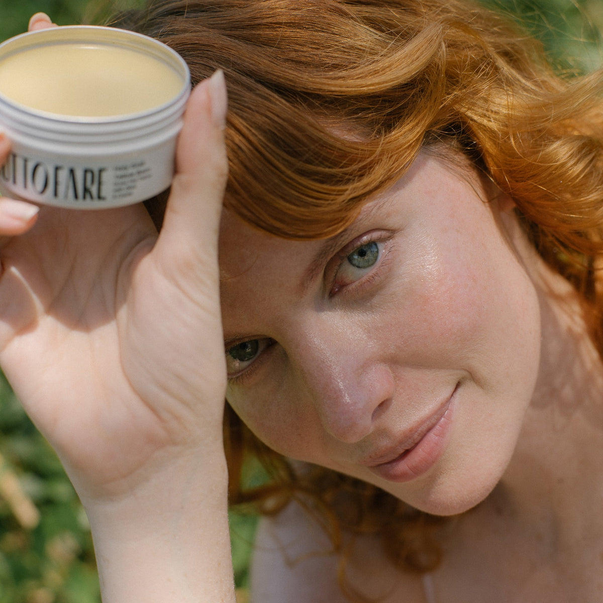 Tuttofare Holy Grail Tallow Balm in a natural skincare lifestyle setting