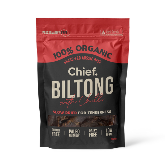 Organic Biltong - Beef & Chilli