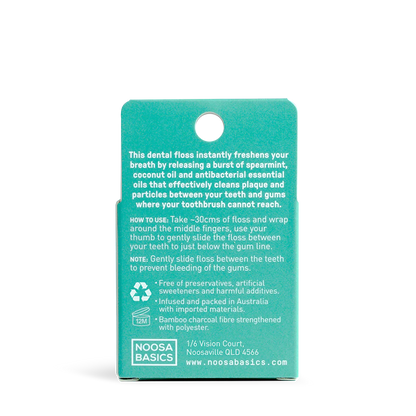Dental Floss with Bamboo Charcoal - Spearmint