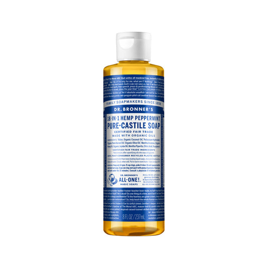Pure-Castile Soap Liquid (Hemp 18-in-1) Peppermint