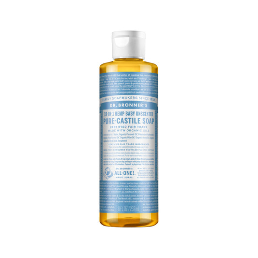 Pure-Castile Soap Liquid (Hemp 18-in-1) Unscented (Baby)