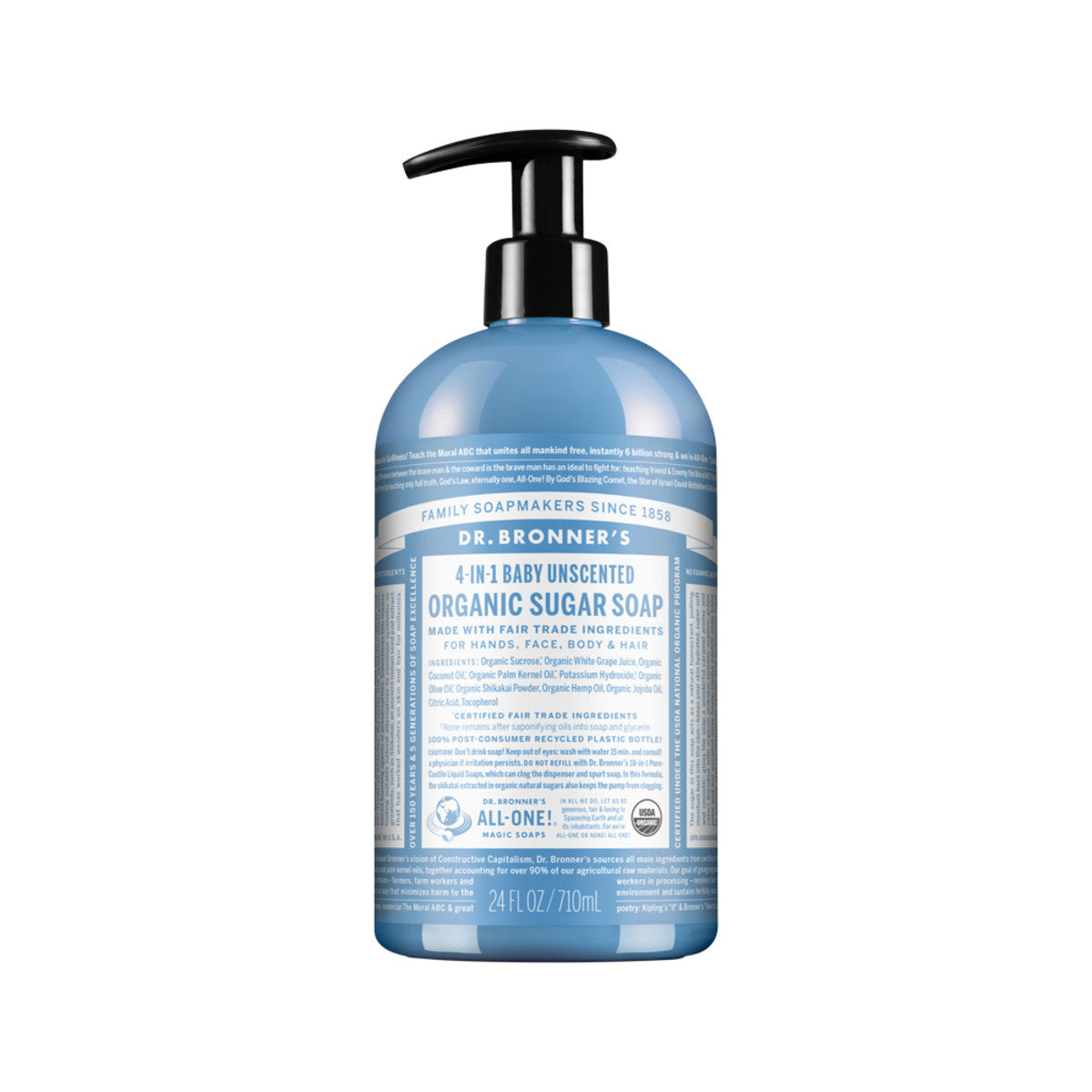 Organic Pump Soap (Sugar 4-in-1) - Baby Unscented