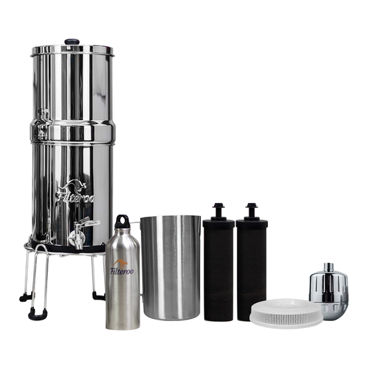 Gravity Water Purifier Package - Stainless Steel