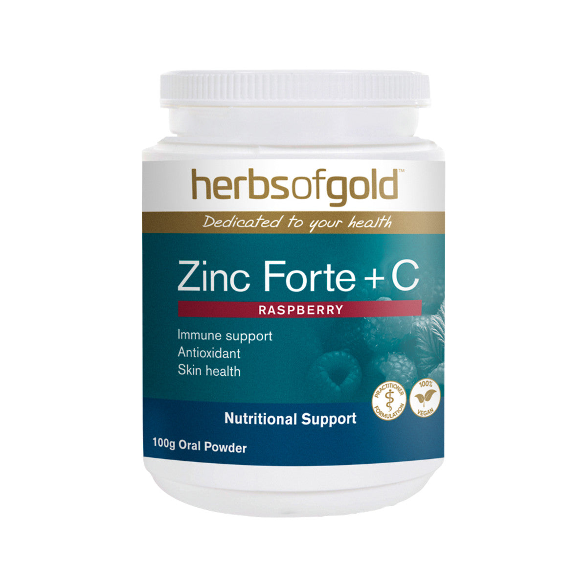 Zinc Forte + C - Raspberry Flavour