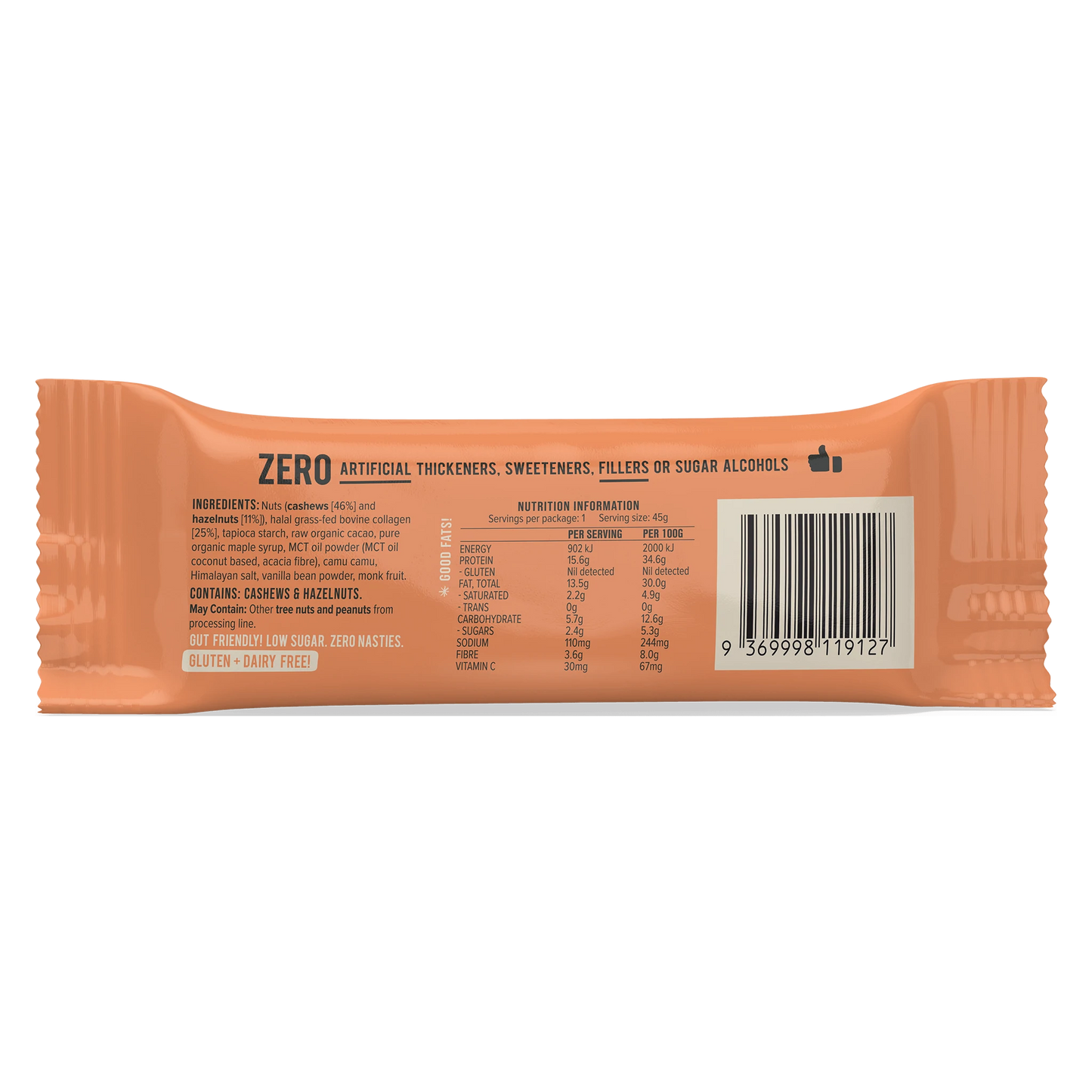 Protein Collagen Bar - Hazelnut Brownie