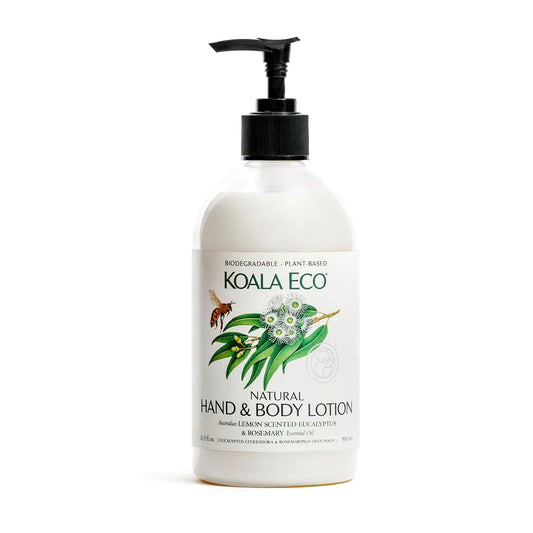 Natural Hand & Body Lotion- Lemon Scented Eucalyptus & Rosemary